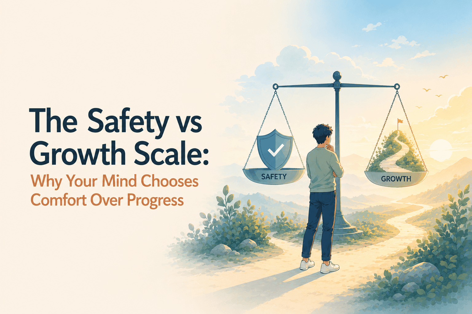 The Safety vs Growth Scale: Why Your Mind Chooses Comfort Over Progress