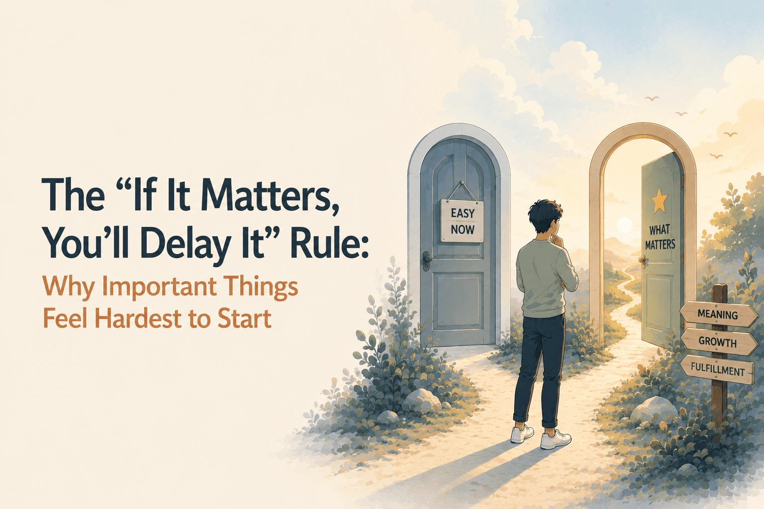 The “If It Matters, You’ll Delay It” Rule: Why Important Things Feel Hardest to Start