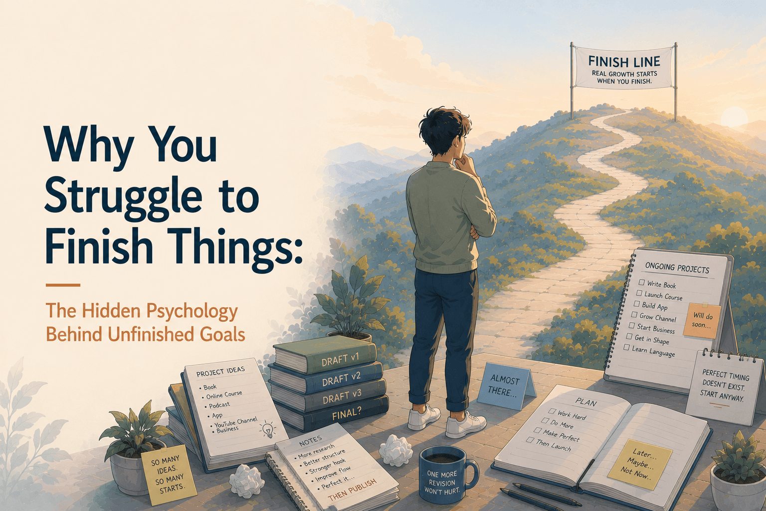 Why You Struggle to Finish Things: The Hidden Psychology Behind Unfinished Goals