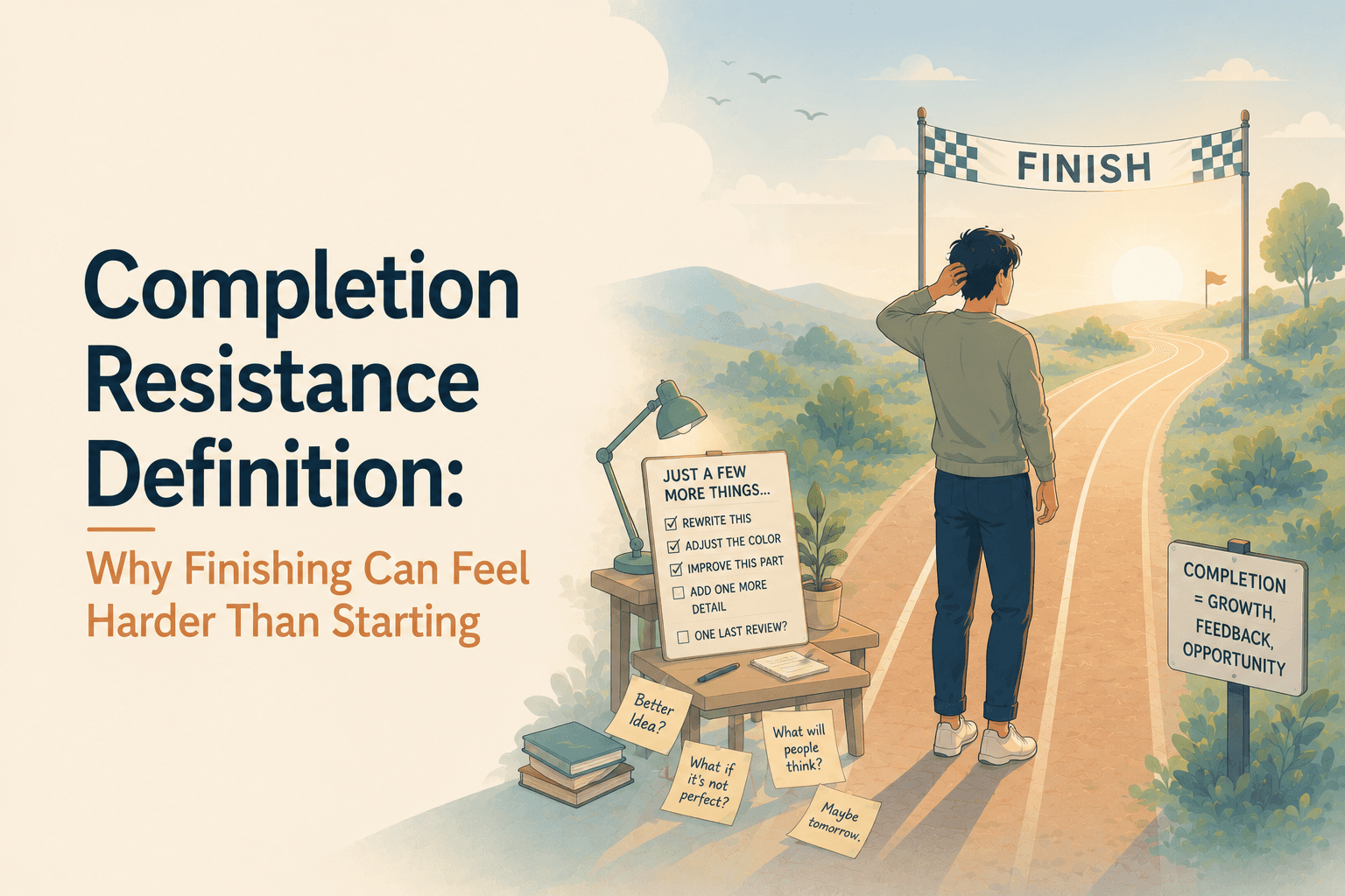 Completion Resistance Definition: Why Finishing Can Feel Harder Than Starting