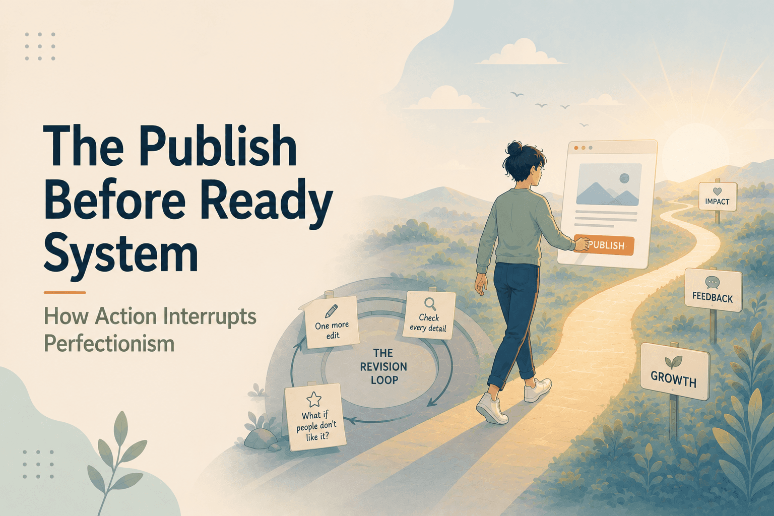 The Publish Before Ready System: How Action Interrupts Perfectionism
