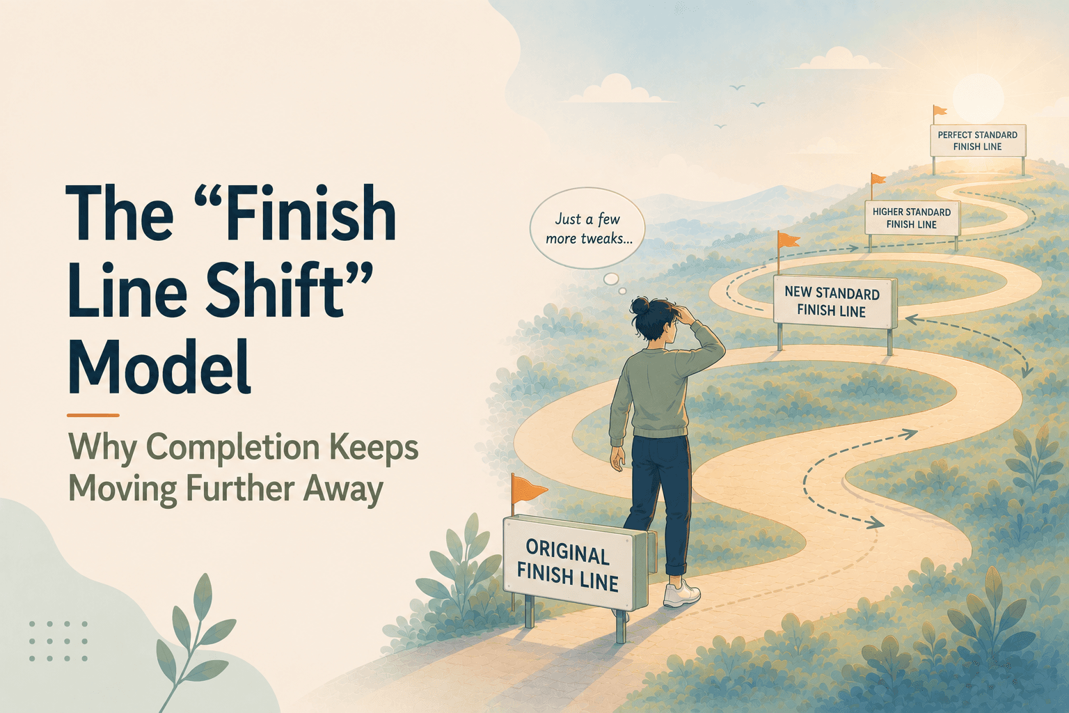 The Finish Line Shift Model: Why Completion Keeps Moving Further Away