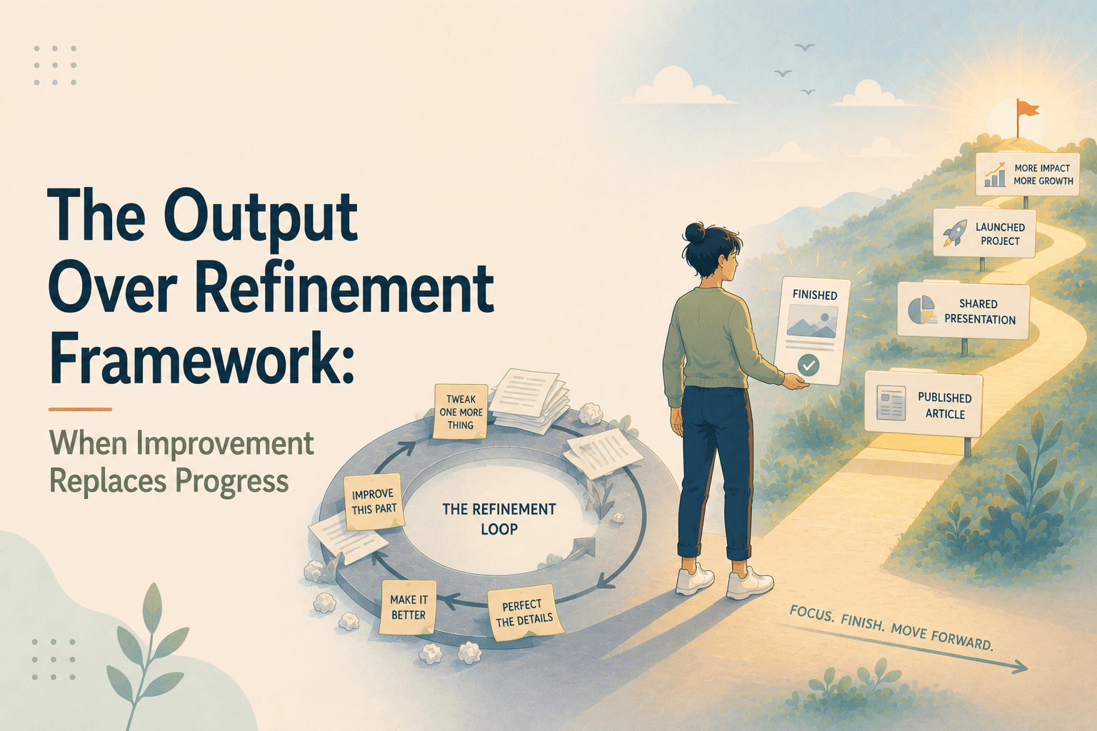 The Output Over Refinement Framework: When Improvement Replaces Progress